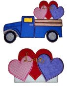 In Hoop Love Hearts for Interchangeable Truck