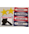 Welcome Home Soldier Yard Sign