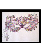 Mandala Mardis Gras Mask