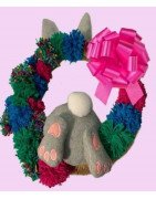 In Hoop Easter Bunny Butt Wreath Parts