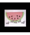 Line Art Watermelon and Ants
