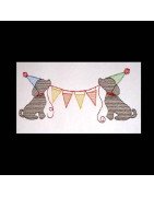 Line Art Birthday Puppies