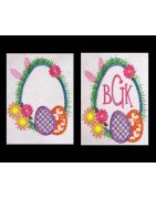 Bunny Ears Floral Frame
