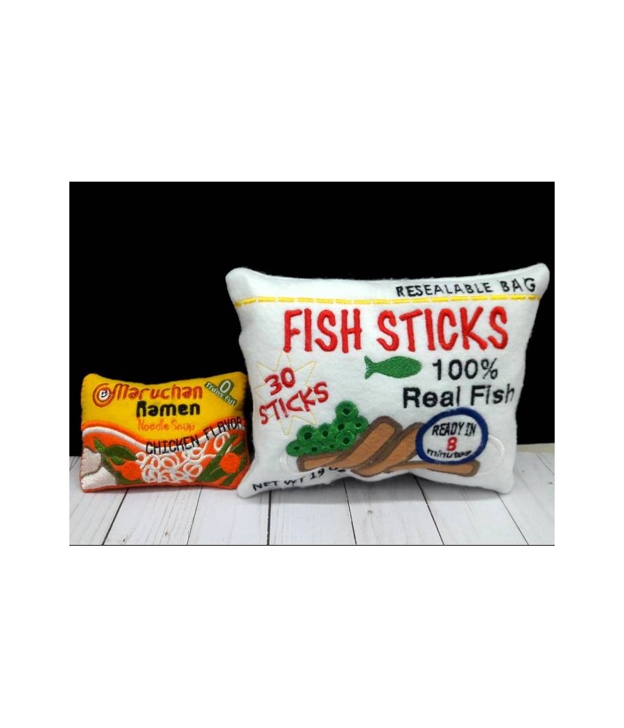 In Hoop Fish Sticks and Noodles Pretend Food