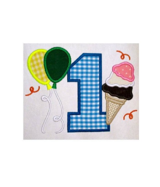 Ice Cream and Balloon Numbers BX Font