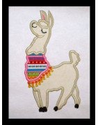 Cute Llama Applique