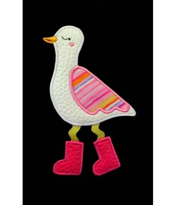 In Hoop Ribbon or Ric Rac Bird With Boots