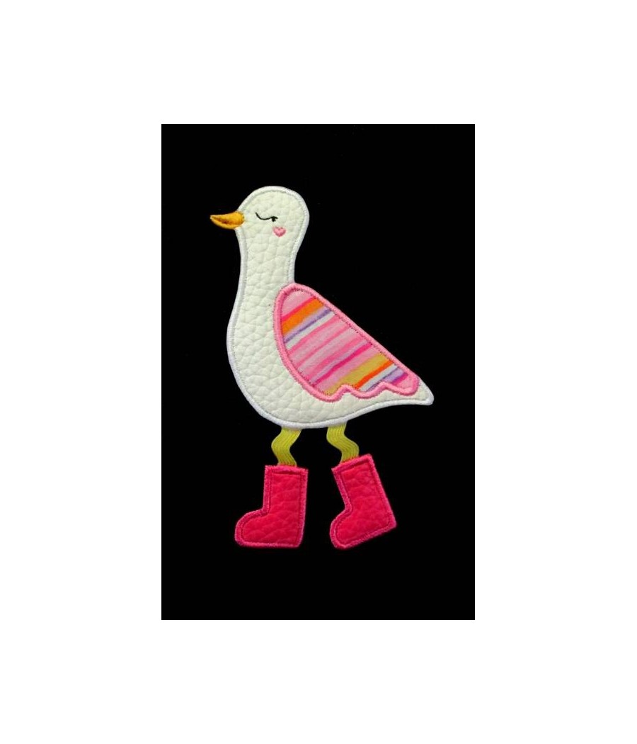 In Hoop Ribbon or Ric Rac Bird With Boots