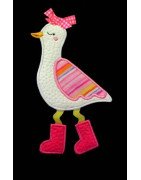 In Hoop Ribbon or Ric Rac Bird With Boots