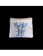 In Hoop Vinyl Nurse Life Zipper Tote