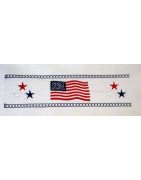 Faux Smocking Flag and Stars