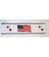 Faux Smocking Flag and Stars