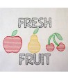 Line Art Fresh Fruit