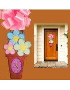 In Hoop Door Hanger Flower Pot