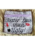 In Hoop Lined Zipper Tote Ugly