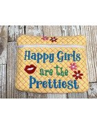 In Hoop Lined Zipper Tote Prettiest