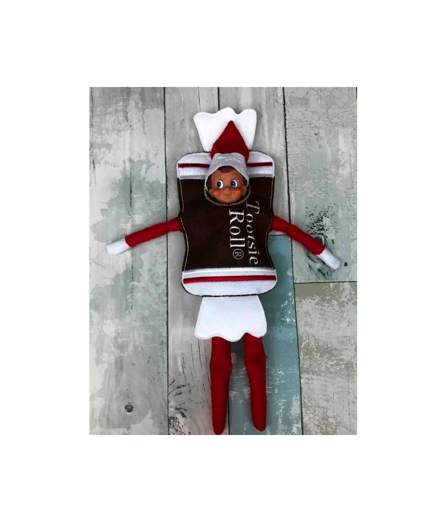 In Hoop Elf Costume Chocolate Roll