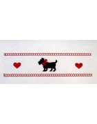 Faux Smocking Scottie Dog
