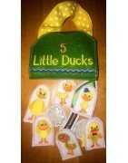 In Hoop 5 Little Ducks Puppet and Play Set