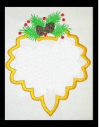 Pine Cone Frame with Bow