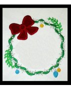 Wreath with Ornaments Frame