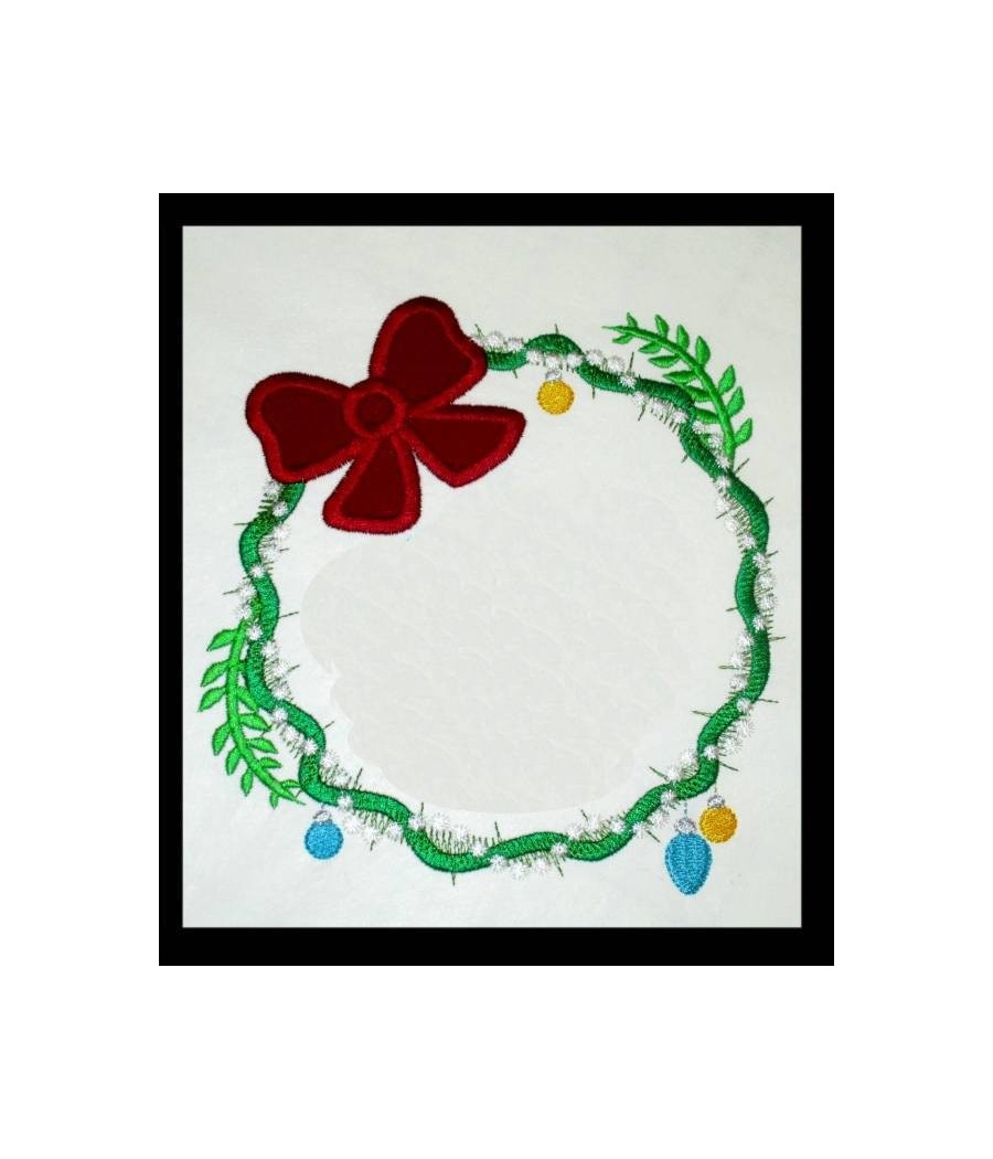 Wreath with Ornaments Frame