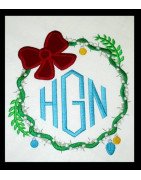 Wreath with Ornaments Frame