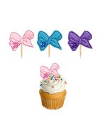 In Hoop JoJo Bow Cupcake Topper