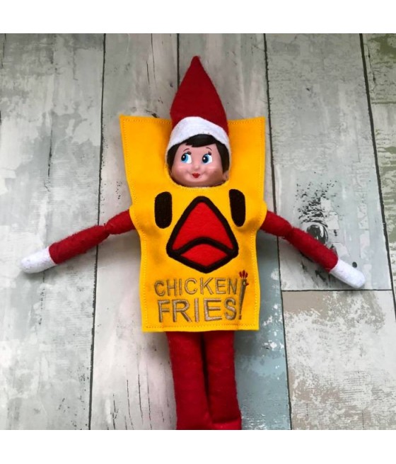 In Hoop Elf Costume Chicken Sticks