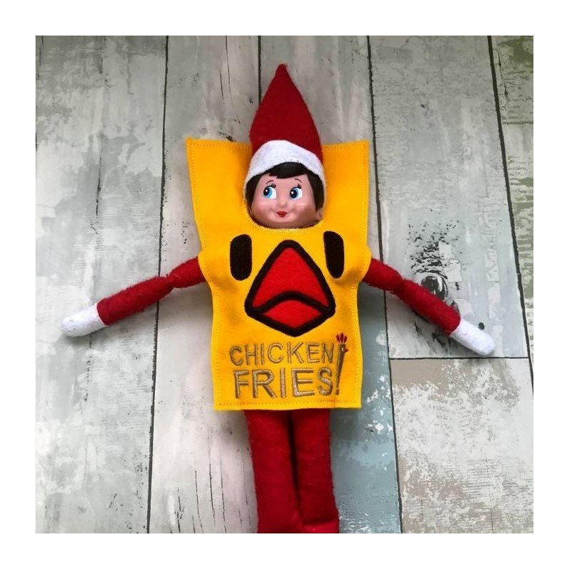 In Hoop Elf Costume Chicken Sticks