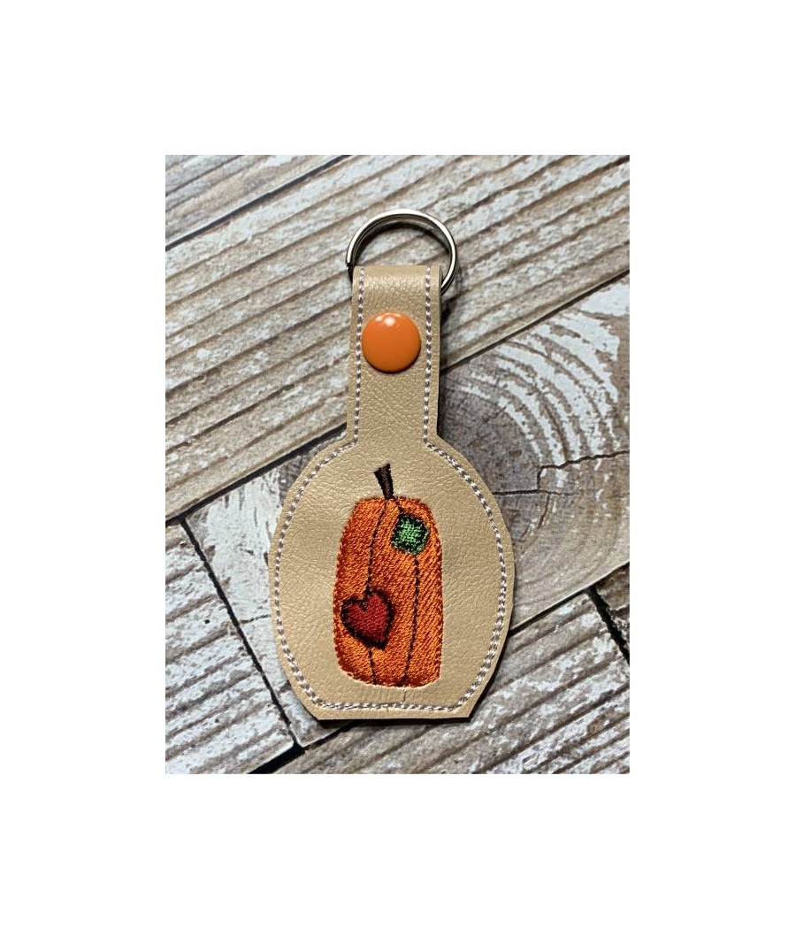 In Hoop Pumpkin Patch Key Fob