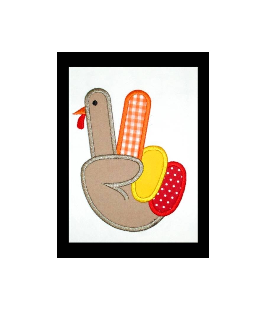 Applique Finger Turkey