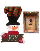In Hoop Door Hanger Joy Snowman