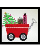 Applique Wagon with Tree