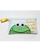 Vinyl Zipper Tote Frog