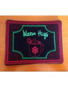 In Hoop Warm Hugs Mug Rug