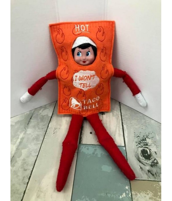 In Hoop Elf Costume Hot Sauce Packet 