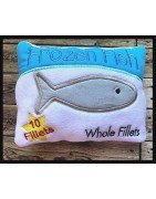 In Hoop Pretend Food Broccoli and Fish 