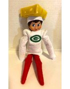 In Hoop Elf Costume Cheesehead hat and Shirt