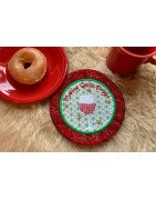 In Hoop Making Spirits Bright Mug Rug