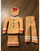 In Hoop Elf Gingerbread Four Piece Girl