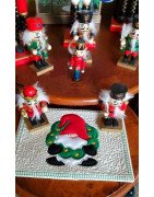 In Hoop Gnome Wreath Mug Rug