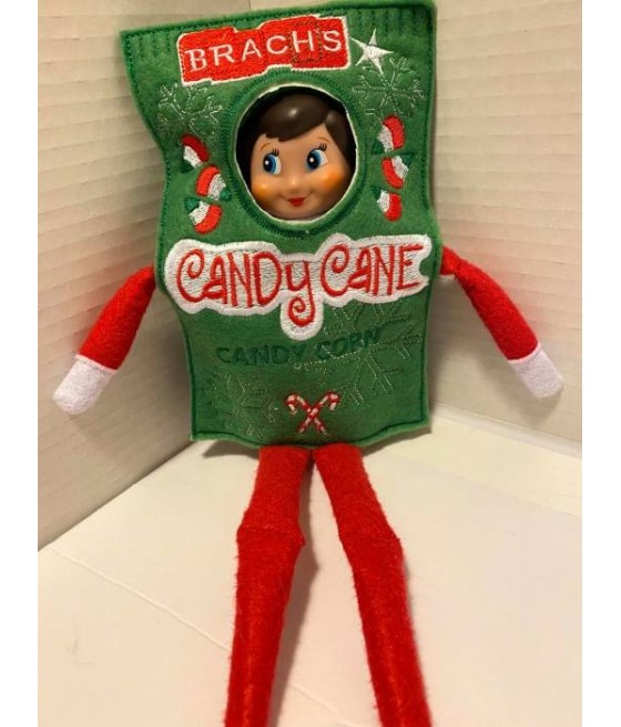 In Hoop Elf Costume Christmas Candy Corn