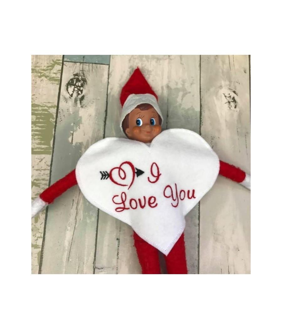 In Hoop Elf Costume Love You Heart