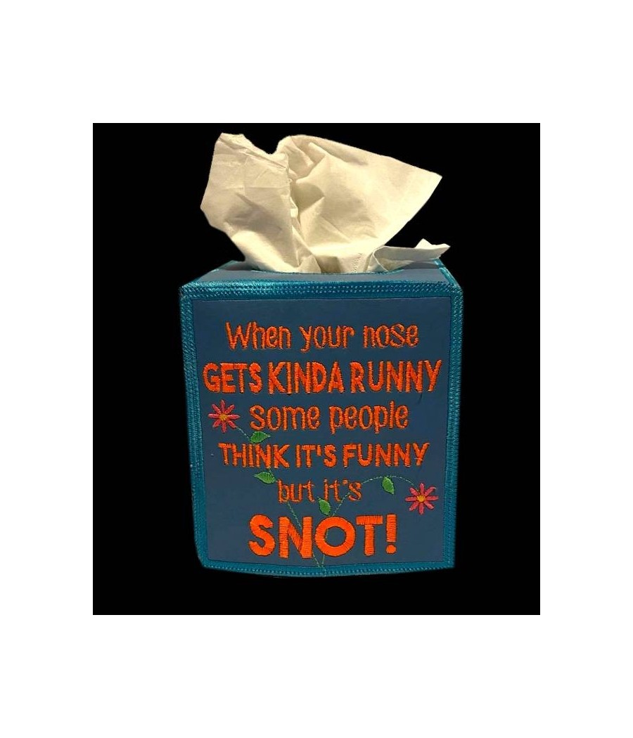 In Hoop Tissue Box Cover Snot