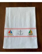 Faux Smocking Sailboats