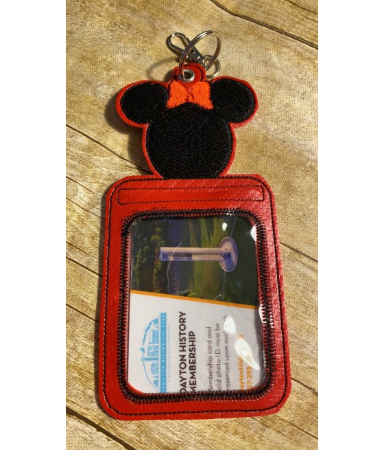 In Hoop Ms Mouse Badge Holder