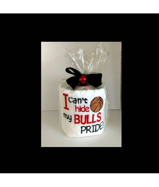 Toilet Paper Basketball Design Bulls