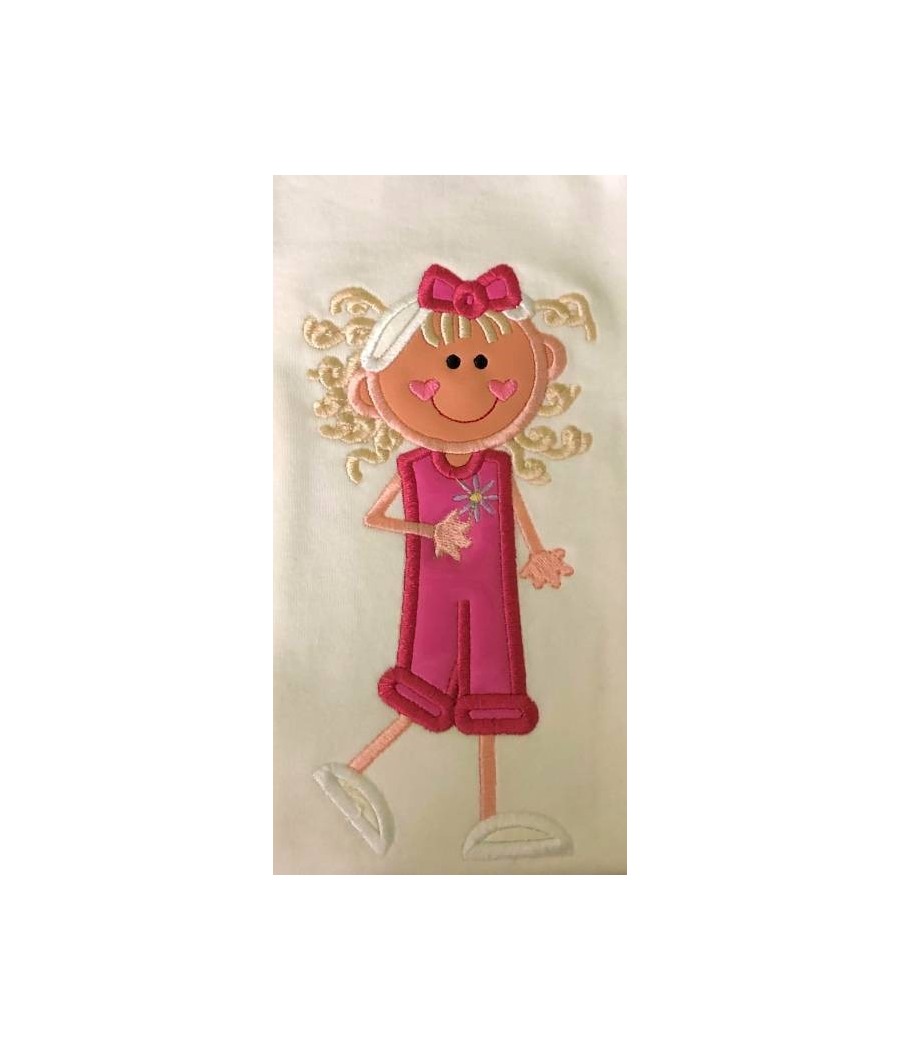 NNKids Applique Girl with Flower