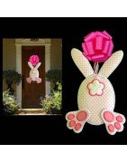 In Hoop Bunny Back Door Hanger 